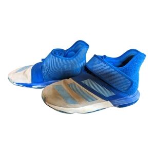 Adidas James Harden B/E 3 Blue Basketball Shoe Lace-up Sneakers Size 8